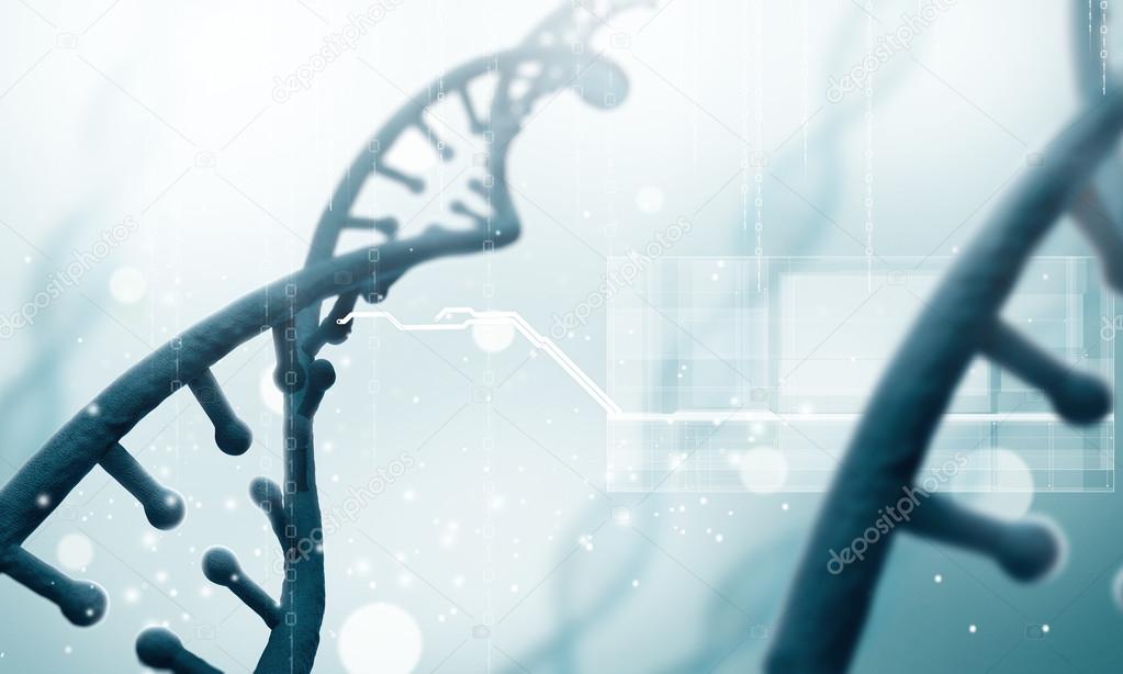 DNA molecule . Concept image