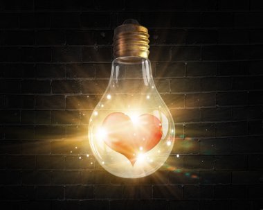 Romantik kart. Kavram görüntü