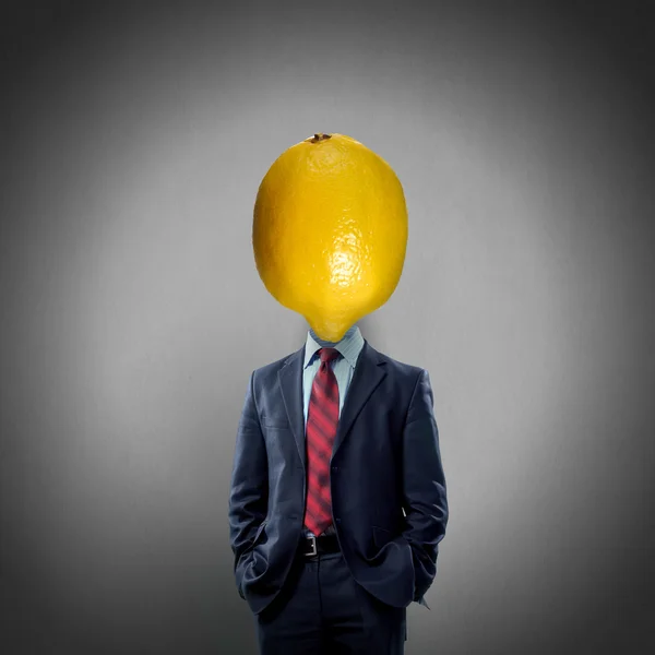 Mister citrom. Kép fogalom — Stock Fotó