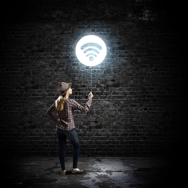 Wireless connection. Concept image — Stock Photo, Image