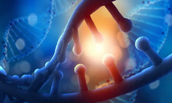 Molécula de ADN. Imagen conceptual — Foto de Stock