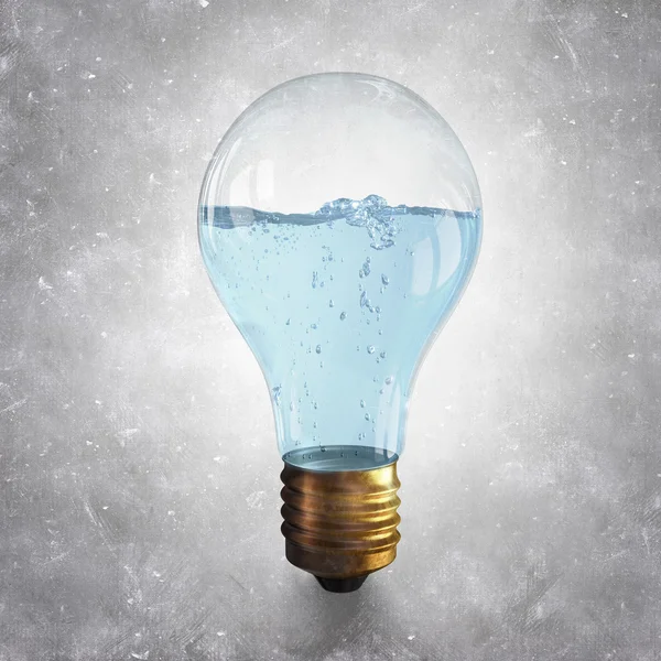 Bulb filled with water — Stock Photo, Image