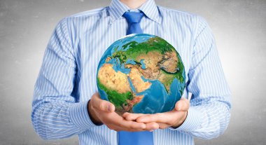 Yeşil gezegen. Kavram görüntü