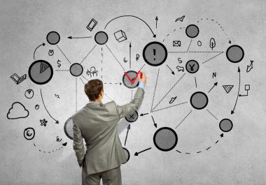 İş etkileşim. Kavram görüntü