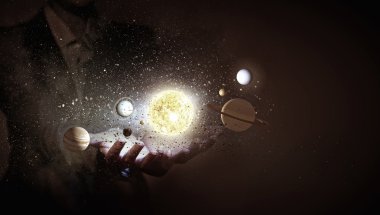 Güneş sistemi. Kavram görüntü