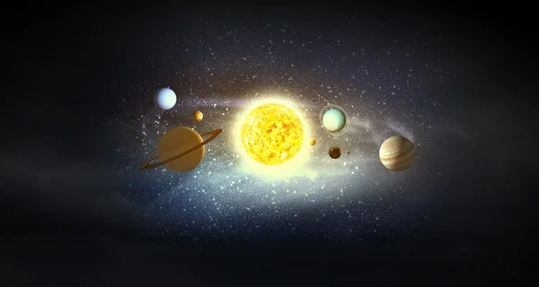 Sistema solare. Concetto immagine — Foto Stock