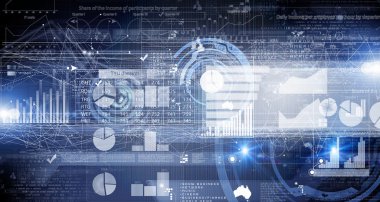 İş dijital arka plan