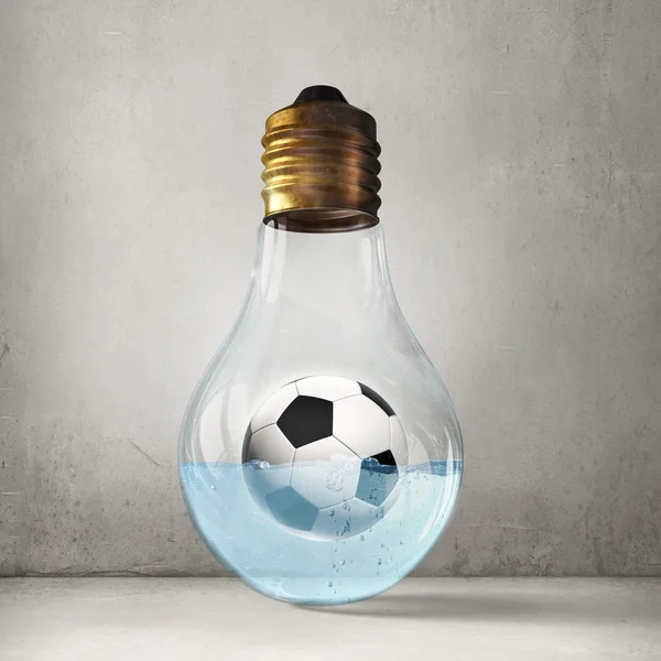 Una idea de fútbol. Imagen conceptual — Foto de Stock