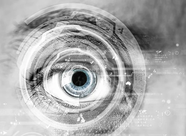 Eye scanning. Concept image — Stock Photo, Image