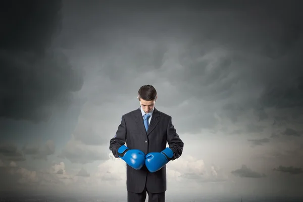 He is ready to fight for success — Stock Photo, Image