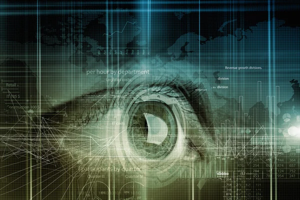 Eye scanning. Concept image — Stock Photo, Image