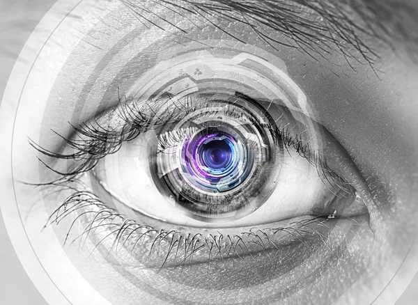 Varredura ocular. Imagem de conceito — Fotografia de Stock