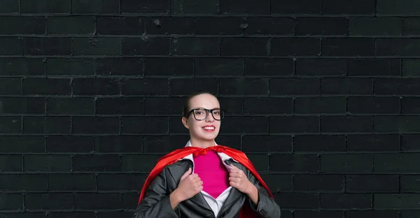 To be super woman takes strength — Stock Photo, Image