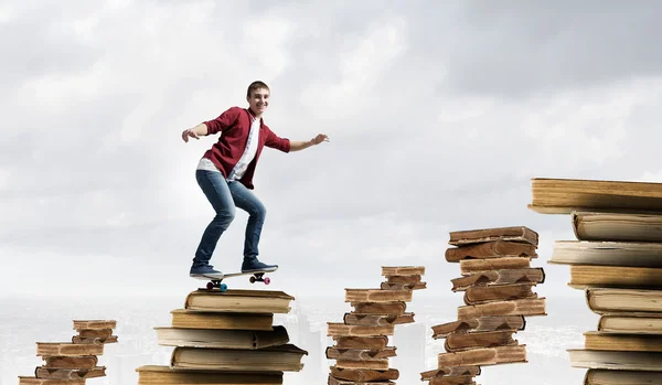 Cara no skate — Fotografia de Stock