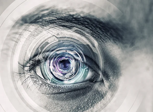 Escaneo ocular. Imagen conceptual —  Fotos de Stock