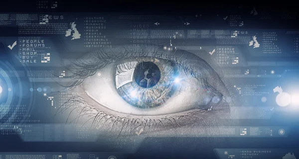 Eye scanning. Concept image — Stock Photo, Image