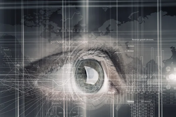 Eye scanning. Concept image — Stock Photo, Image