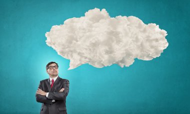 Düşünceli bir iş adamı. Kavram görüntü