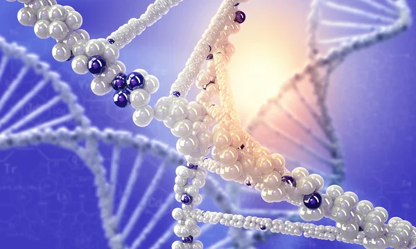 DNA-molecule. Concept afbeelding — Stockfoto