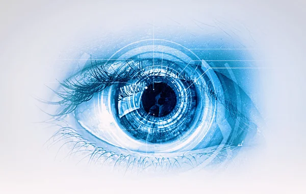 Escaneo ocular. Imagen conceptual — Foto de Stock