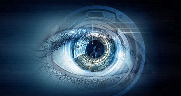 Escaneo ocular. Imagen conceptual — Foto de Stock