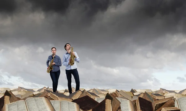 Hudební aplikace duet. Koncepce obrázek — Stock fotografie