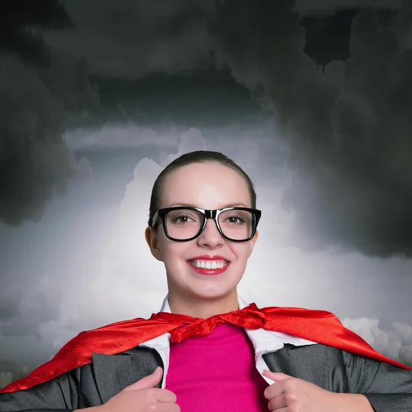 Ser súper mujer toma fuerza — Foto de Stock