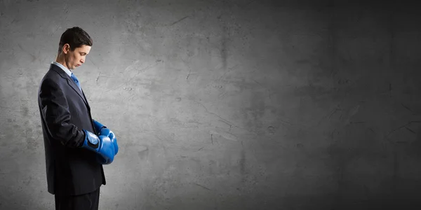 He is ready to fight for success — Stock Photo, Image