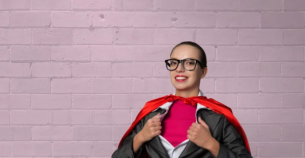 To be super woman takes strength — Stock Photo, Image