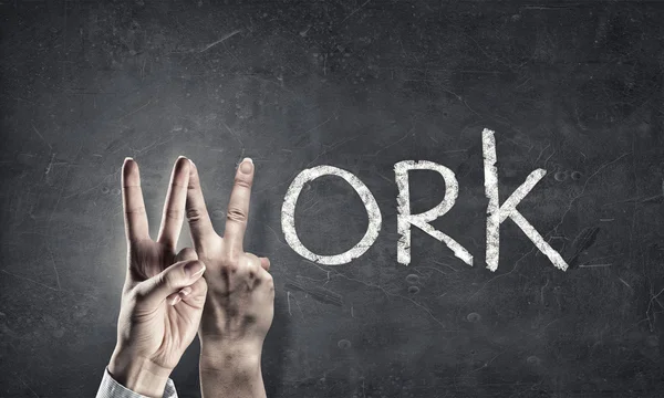 Work word. Concept image — Stock Photo, Image