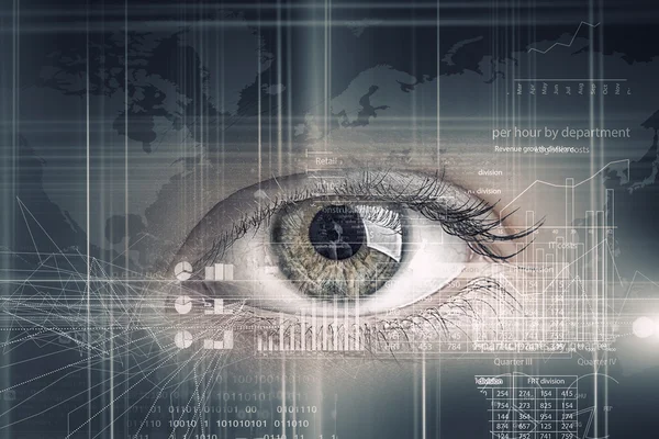 Eye scanning. Concept image. Concept image — Stock Photo, Image