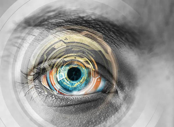 Escaneo ocular. Imagen conceptual —  Fotos de Stock