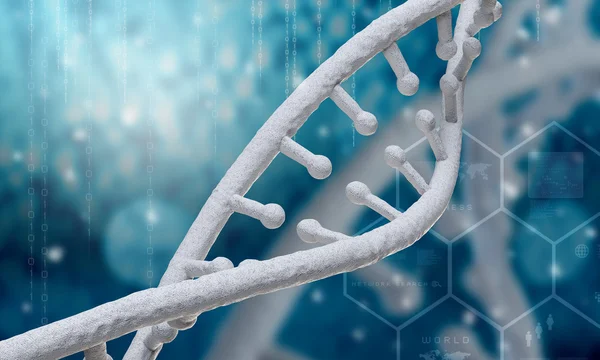 Cząsteczki DNA. Koncepcja obraz — Zdjęcie stockowe