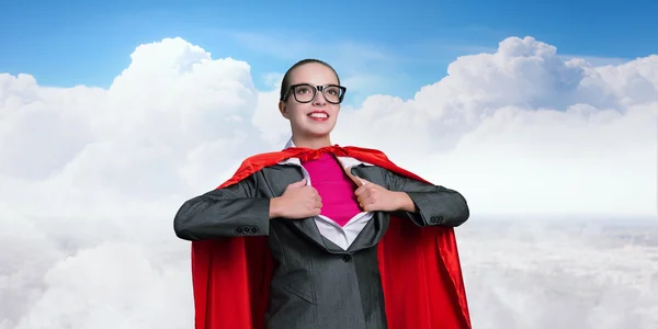 Süper güç kadın ister — Stok fotoğraf