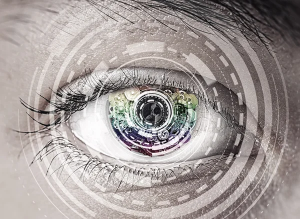 Eye scanning. Concept image — Stock Photo, Image