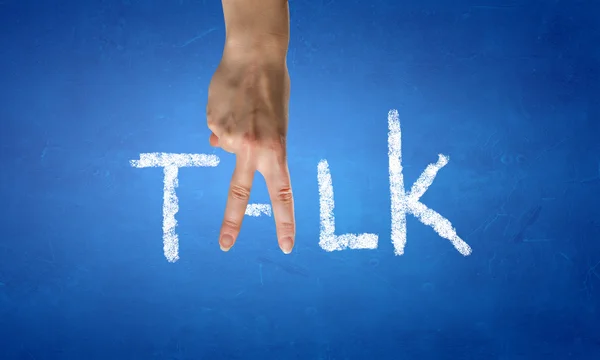 Talk word. Concept image — Stock Photo, Image