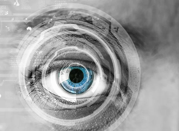 Eye scanning. Concept image — Stock Photo, Image