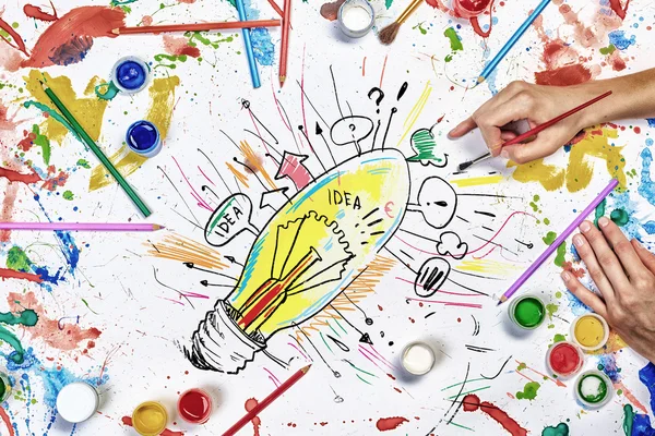 Trabajo de idea creativa — Foto de Stock