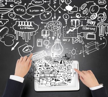 Çevrimiçi iş kavramı