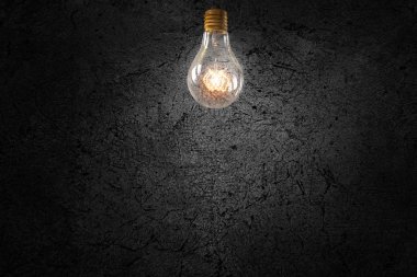 Bright electric bulb clipart