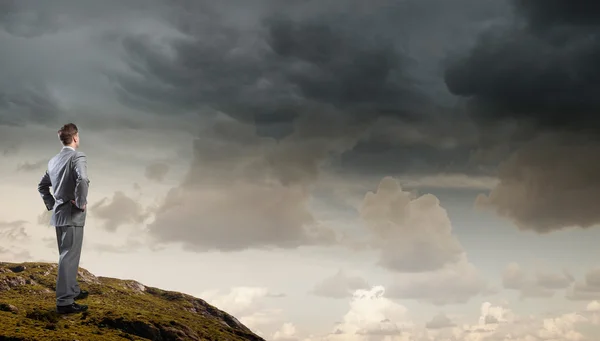 Llegar a la cima del éxito — Foto de Stock