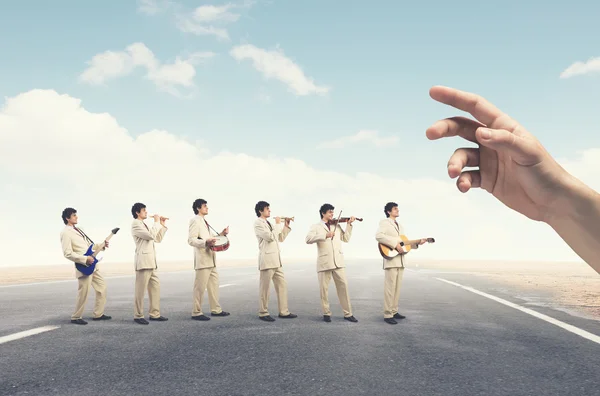 One man band — Stock Photo, Image