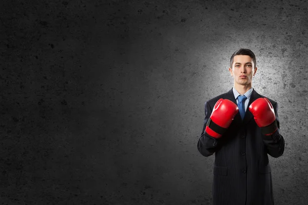 He is ready to fight for success — Stock Photo, Image