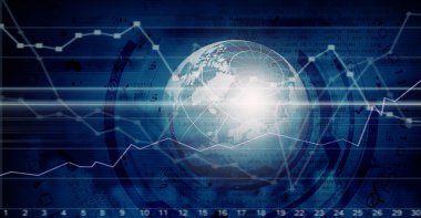 İş dijital arka plan