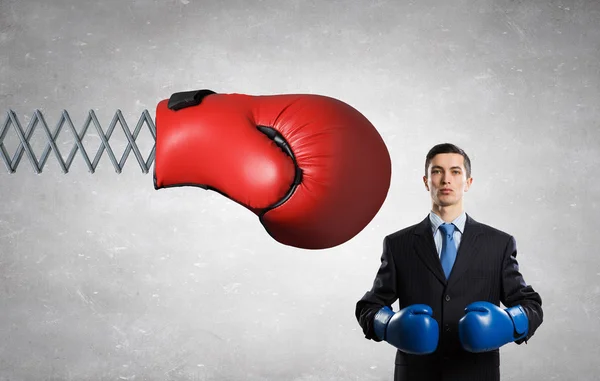 He fights for success — Stock Photo, Image