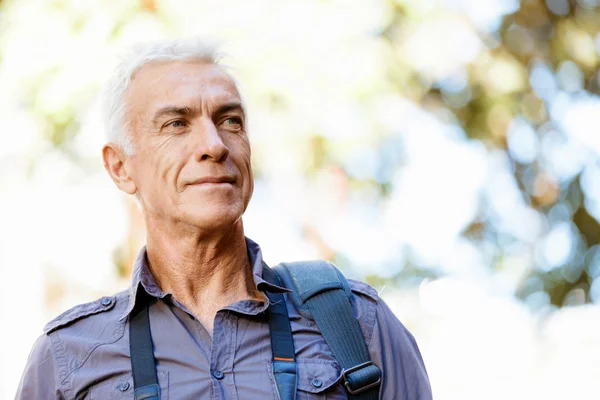 Handsome mature man outdoors — Stock Photo, Image