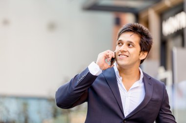 Başarılı bir iş adamı binicilik bisiklet