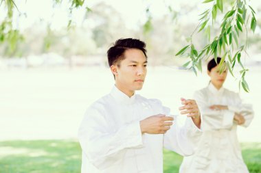 İnsanlar Park Thai chi