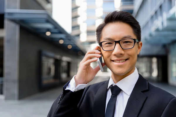 Ich bin immer in Kontakt mit meinem Unternehmen — Stockfoto