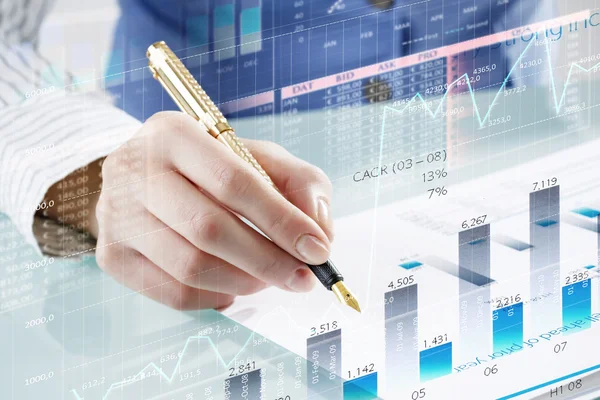 Finanční analýza a prognóza — Stock fotografie
